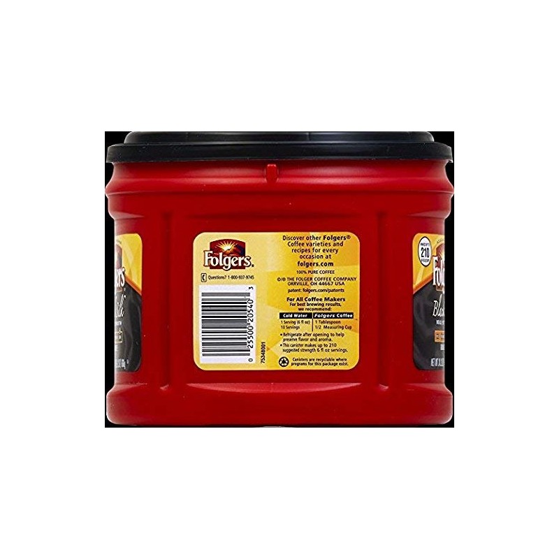 Folgers Black Silk, Dark Roast Ground Coffee