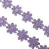 2 Yards 25mm Light Purple Daisy Flower Lace Trim Knitting