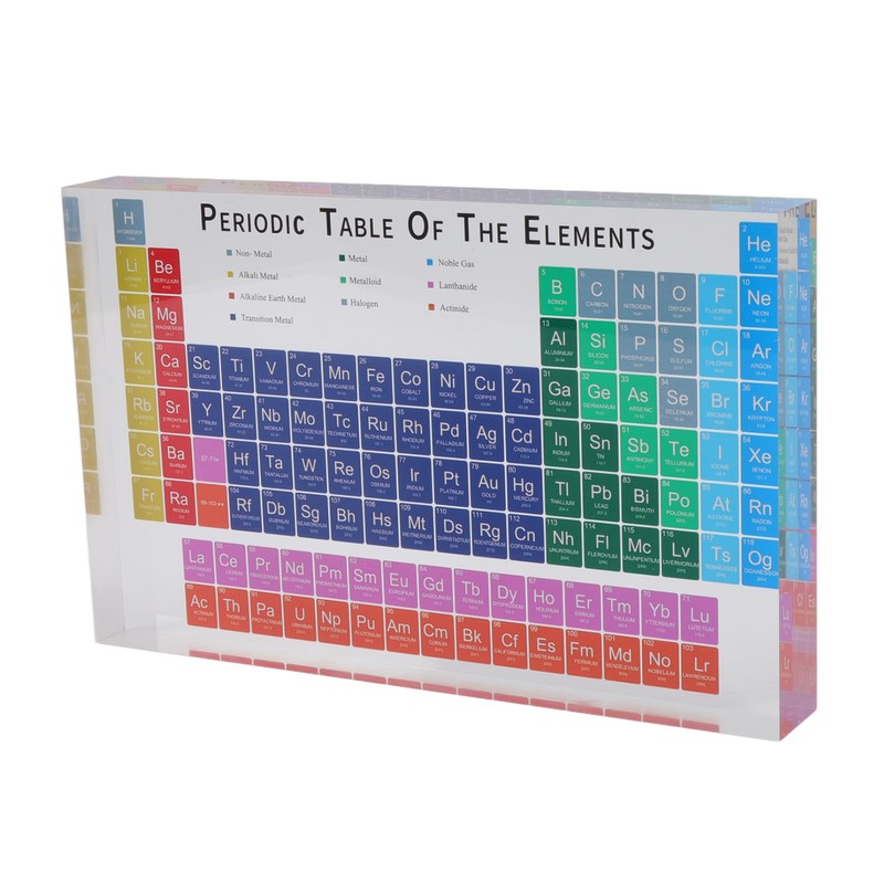 Educational Periodic Table Decoration Safe Odorless Modern Acrylic Periodic Table