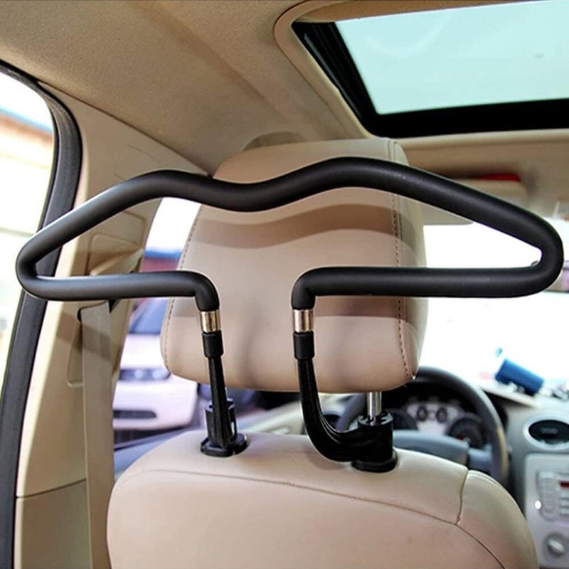 Percha para abrigo de coche, reposacabezas, asiento trasero, percha para