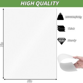 100 Sheets White Card Stock 5 x 7in, 250GSM 92lb White Cardstock Card Stock Red Construction Paper,Heavy Weight Printer Paper for Invitations, Stationery Printing, Scrapbooking,Crafts, DIY Cards