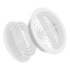 10 x White Plastic 70mm Round Soffit Air Vents/Upvc Push