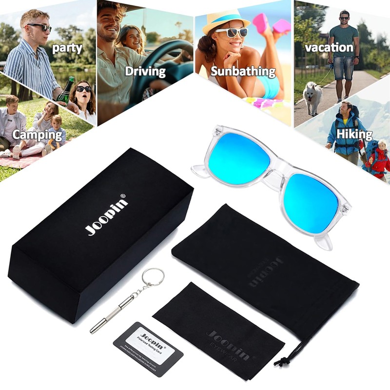 Joopin Trendy Square Sunglasses Sun Glasses Polarized UV Protection Shades