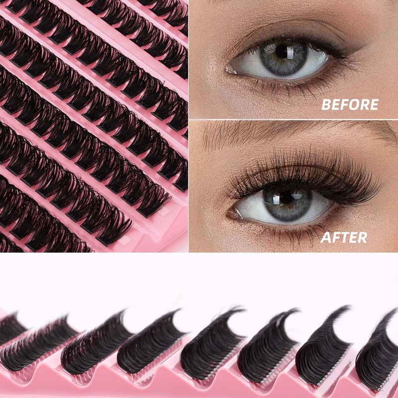 FADVAN Custom Eyelash Extension Kit False Eyelashes Curl D with