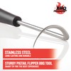 BBQ Moments Pigtail Food Flipper, Stainless Steel Meat Hook Flipper