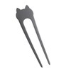 VingTAINE H7530-BK- Cat Motif Bifurcated Hairpin Marble Two-piece Cat Hair