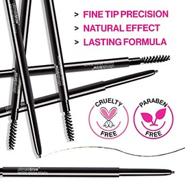 Wet n Wild Ultimate Brow Micro Lápiz para cejas, marrón oscuro, 0.2 oz