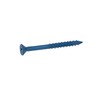 CONFAST 3/16" x 2-1/4" Blue Flat Phillips Concrete Screw Anchor
