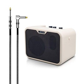 SUNYIN Bass AMP Combo Protable 10W Bass Amplifer with 10ft Guitar Cable MA-10B Dual Channel Mini Bass Amplifer for Practicing Bass Indoor Mini Bass AMP for Bass Guitar