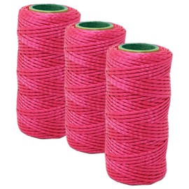 Dapetz ® 3 Pc Mason Line String Line, 70m Builders Building Nylon Brick Line Measuring Rope String for Gardening Or Masonry Tools,Twine String for Gardening,Pink