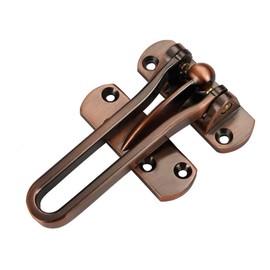 Zinc Alloy Door Additional Lock, Door Security Latch Door Lock Indoor, Door Locks Burglary Protection Additional Lock with Screws for Home, Apartment, Hotel, Bedroom (Red)