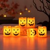 Halloween LED Candle Lights for Party Decor – 6-Piece Jack-O’-Lantern