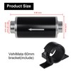 VehiMata Inline Fuel Filter 100 Micron with 6AN 8AN 10AN