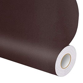 DXBULL Large Leather Repair Patch 17.3x78.7 inch Repair Tape Self-Adhesive for Furniture Sofas Car Seats Chair Couches Handbags Jackets Decorative Home Hotel Wall (Dark Brown)