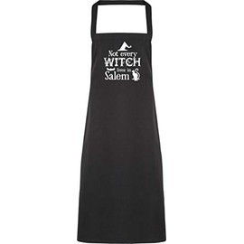Hippowarehouse Not every witch lives in Salem. Apron kitchen cooking painting DIY onesize adult