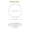 Amazer Plastic Shower Curtain Rings, 24 Pcs Shower Curtain Hooks,