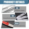 4 Pcs White Door Edge Protector Bumper Sticker Car Collision