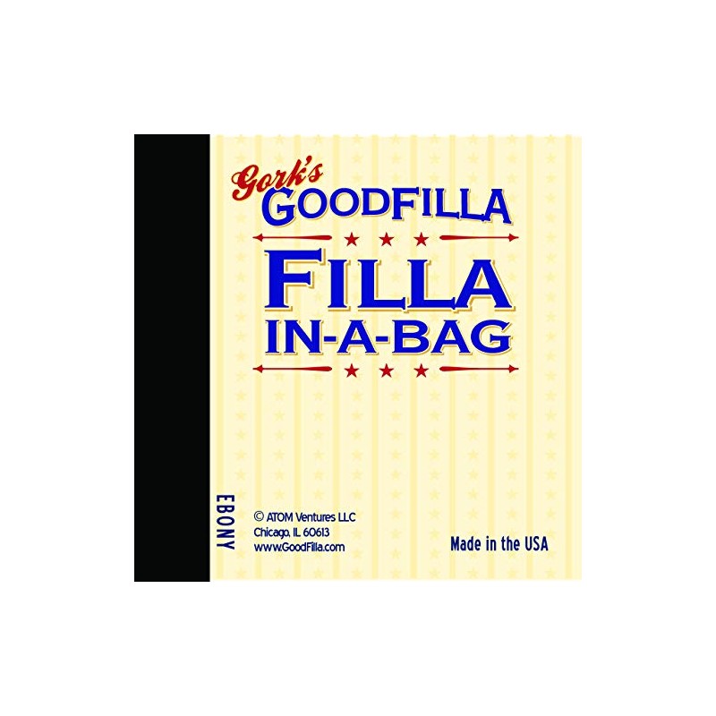 GoodFIlla Ebony, 12 Pound, Wood and Grain Filler Powder, Stainable,