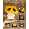 JPGEW Sunflower Lamp, Rechargeable Cordless Touch Bedside Nightstand Table LED