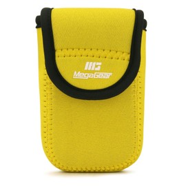 MegaGear ''Ultra Light'' Neoprene Camera Case Bag with Carabiner for Sony Cyber-Shot DSC-WX500 Digital Camera - Yellow