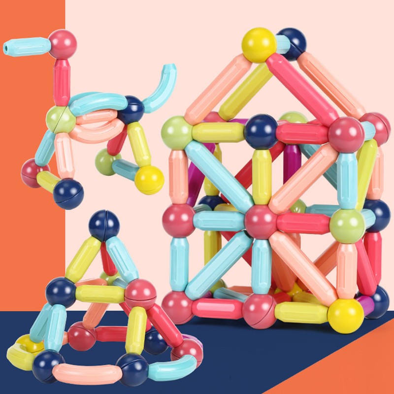 Magnetic Sticks Building Toys Creativity Educational Interactive Magnetic Building Sticks
