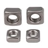 YOFASEN Square Machine Screw Nuts - Rust-Resistant Stainless Steel Locknut