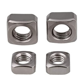 YOFASEN Square Machine Screw Nuts - Rust-Resistant Stainless Steel Locknut Thread Nuts for Fixing Furniture, M10*17 * 8(304)10Pcs