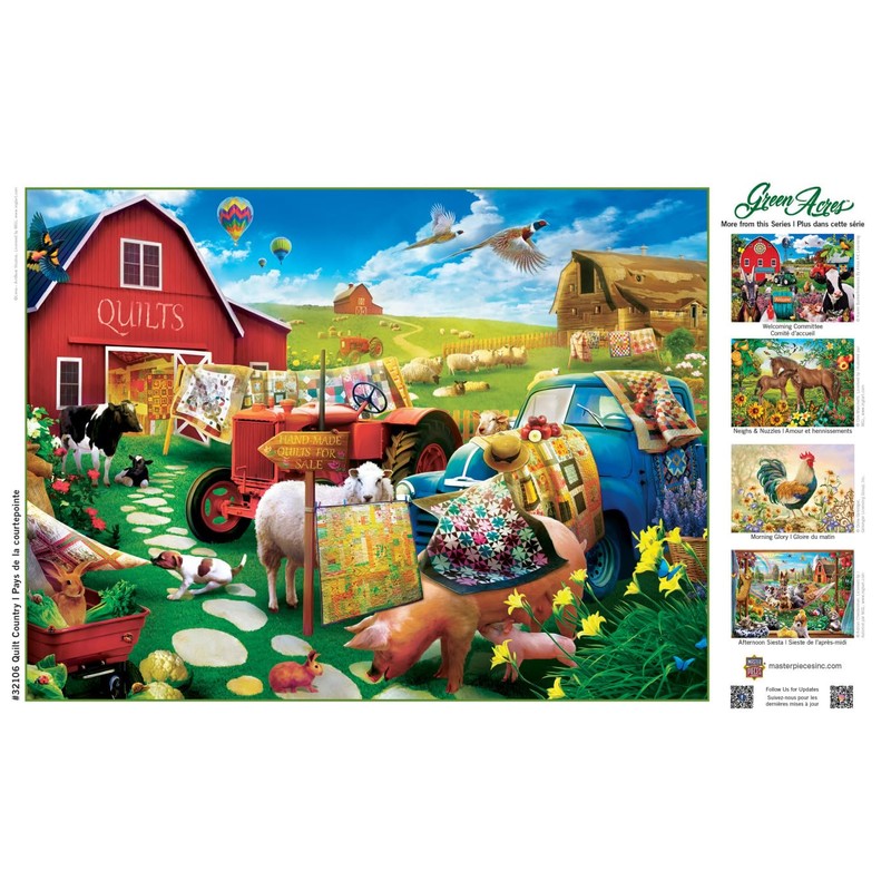 Master Pieces Rompecabezas EZ Grip de 300 Piezas – Quilt