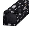 DiBanGu Christmas Black White Tie for Men Festival Necktie and