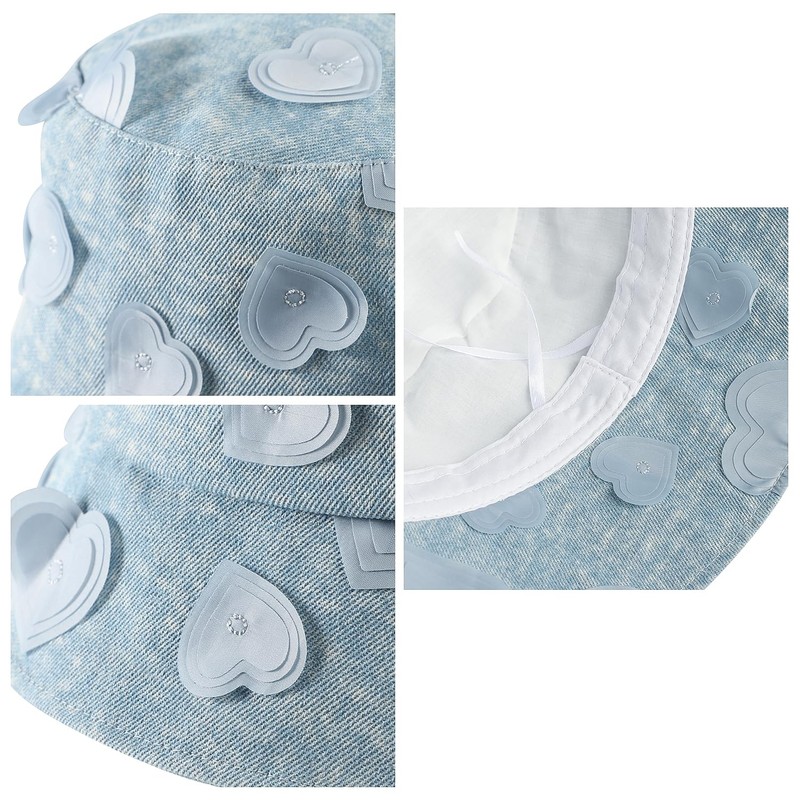 ITODA Women's Bucket Hat, Sun Hat, Cap, Breathable, Sun Protection,