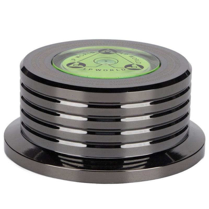 Record Weight Stablizer Aluminum Turntable Disc Clamp with Bubble Leveling