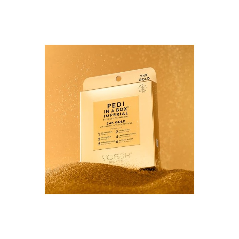 VOESH Pedi in a Box Imperial 24K Gold- 6 step