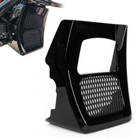 PSLER Fairing Front Chin Spoiler Cover - for Road Glide FLTRX Road King FLHR Street Glide FLHX 2017-2024 and for Electra Glide Standard FLHT 2019-2022,Vivid Black