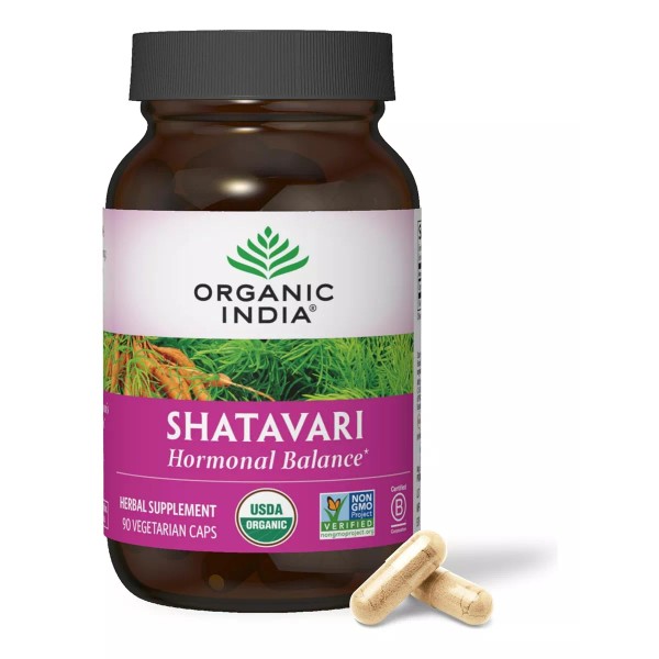 Organic India Shatavari Orgánico 800mg Con 90 Capsulas Alta Potencia