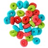 Assorted Sour Fruit Flavored Crunchy Candy Coated Gummy Candy Rings