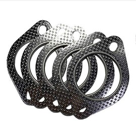 2.5" ID 2 Bolt MLSG High Temp Exhaust Gasket (Qty 5) - Heavy Duty - 120-06310-0005 (2.5 Inch) - Ticon Industries