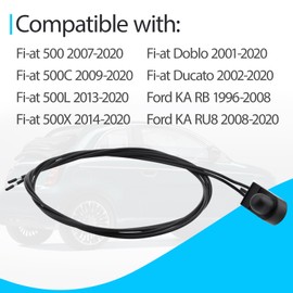 Outside Ambient Temperature Sensor Underneath Mirror Compatible with Fi-at 500 500C 500L 500X Doblo Ducato Renegade Replace 735603615 735655747