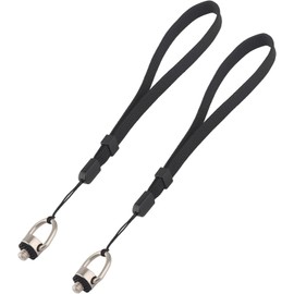Correa de muñeca para cámara con tornillo de 1/4-20 para Insta360 X5 X4, X3, Selfie Sticks, pulsera para DJI Osmo Pocket 3 (2 piezas), Negro -, Small