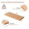 Oak Floating Shelves Rustic Wood Wall Shelves for Wall Storage,