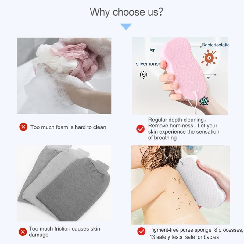 Ultra Soft Bath Sponge, Soft Exfoliating Bath Sponge, Spa Scrub
