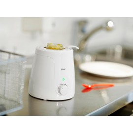 Alecto BW-70 Baby Flaschenwärmer - Erwärmen und Auftauen - stufenlos einstellbare Temperatur - und LED Indikator - weiß