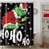 Ohok Bathroom Shower Curtain 180 x 180 cm, Waterproof Christmas