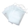 Pack Of 100 Empty Drawstring Tea Bags Convenient And Brewing