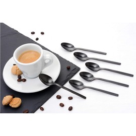 GRÄWE Espresso Spoons Set of 6 Stainless Steel Titanium Lisbon Series Cutlery