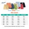 HSTiSan Toddler Boys Girls Shorts 4-Pack Cotton Linen Summer Casual