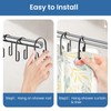 Black Shower Curtain Hooks Rings ，Double Sided Shower Curtain Rings