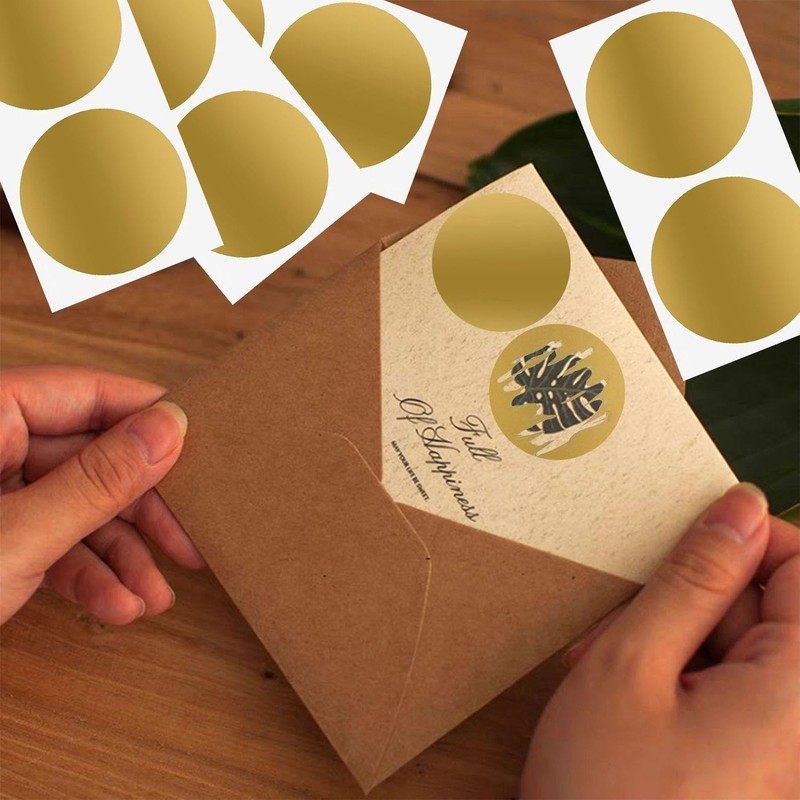 FFDHWU 100 Round Scratch-Off Stickers, Creative Stickers, Card Making Materials,