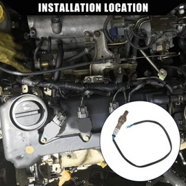 Hihaha No.MD136308 Front Left Upstream Oxygen O2 Sensor for Honda Civic 1.4 1.6 94-05 / Front Left Air Fuel Ratio Sensor/Durable Metal / 1 Set Black