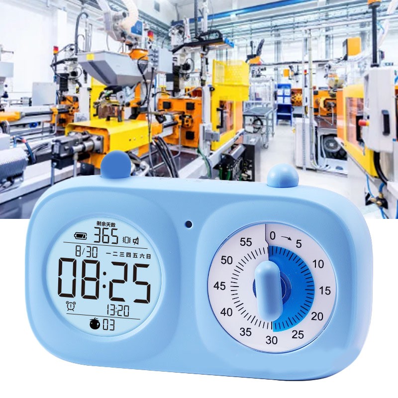 Dual Screen Visual Timer Multi Function Timing Countdown Clock Electronic