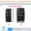 ontto Leather Car Key Case Cover Fits Discovery Defender LR2